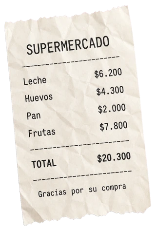 Boleta de supermercado